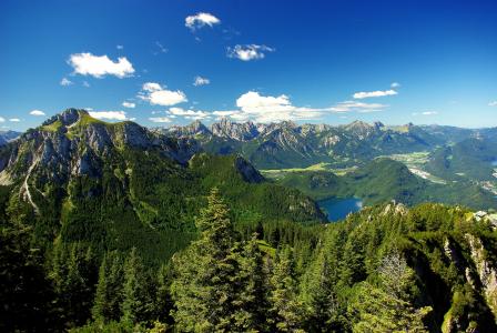 山，阿尔卑斯山，景观