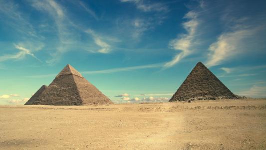 金字塔，埃及，天空