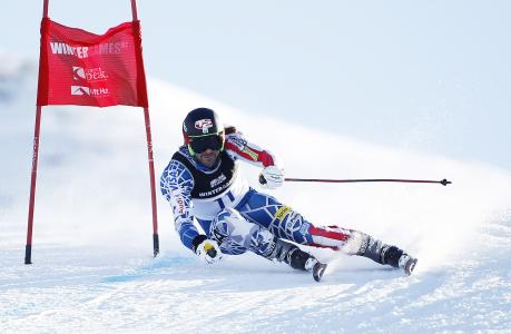障碍滑雪，运动员，运动，滑雪