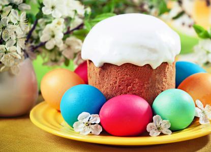 复活节，复活节，蛋糕，鸡蛋，糖衣，鸡蛋