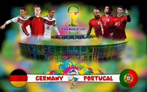 比赛德国，葡萄牙，巴西，冠军，世界，足球