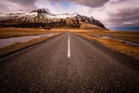 auster-skaftafellssysla，南冰岛，斯堪的那维亚，是，дорога