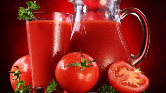 西红柿，西红柿，新鲜，玻璃，滗水器，蔬菜