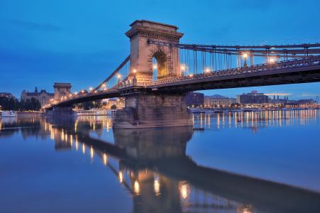 链桥，布达佩斯，匈牙利