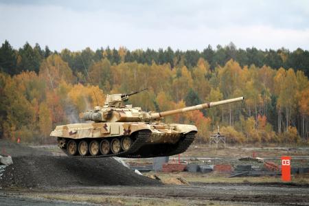 武器博览会2013年，t-90s，俄罗斯，t-90，坦克，uz，les