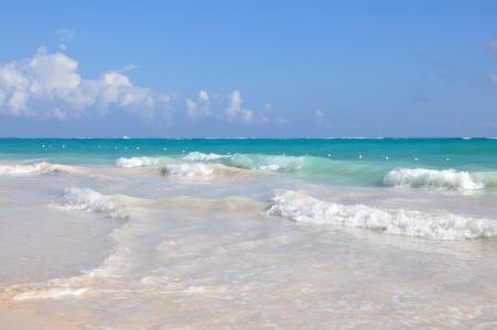 海洋，水，多米尼加，度假村，海