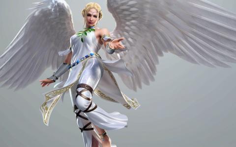 天使，白色，翅膀，赐予，给你，生命，拯救，你，一个罪人