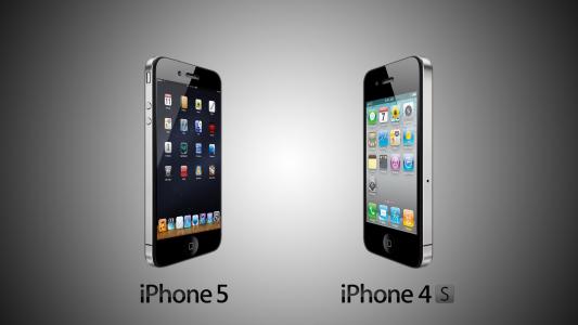 4S，以及iPhone 5，壁纸