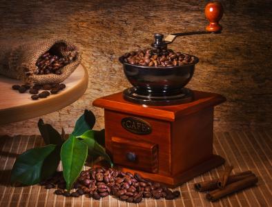 咖啡研磨机，咖啡豆