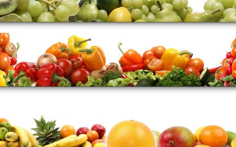什锦，蔬菜和水果