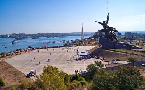 克里米亚，塞瓦斯托波尔，水手的纪念碑