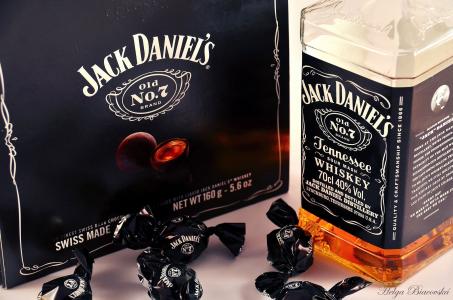 杰克丹尼尔斯，威士忌，瓶子，糖果，酒精
