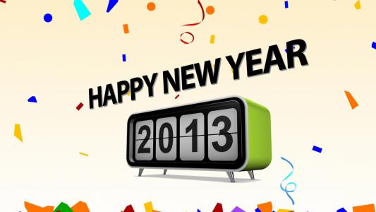 2013新年，新年快乐，假期，金属丝