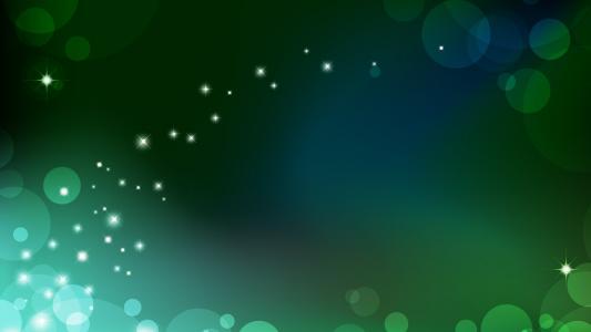 星号，泡沫，绿色背景