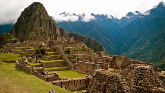 秘鲁，马丘比丘，废墟，古代，石头，山
