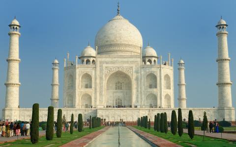 泰姬陵，陵墓清真寺，阿格拉，印度