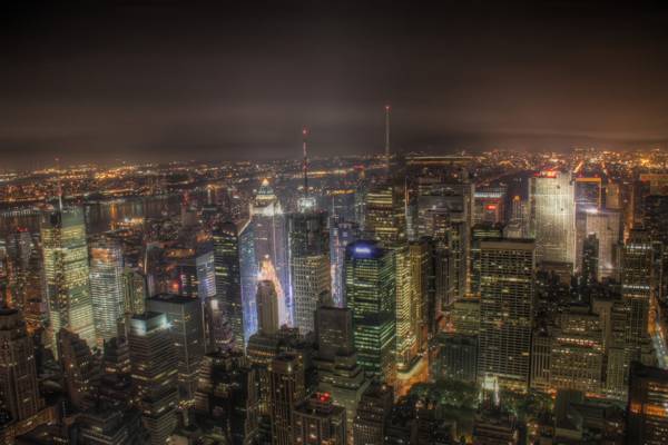 纽约市高清壁纸的航拍照片