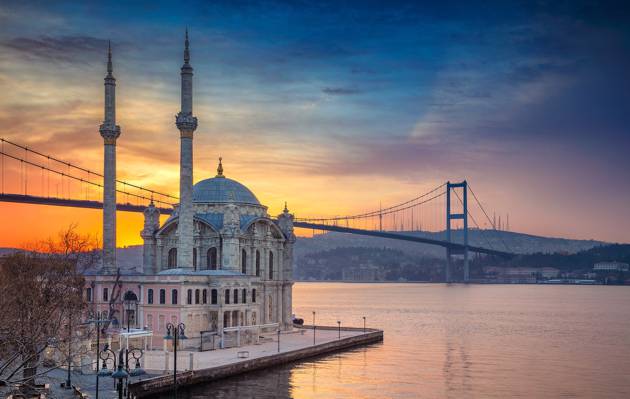 海峡,奥塔科伊,清真寺,土耳其,桥梁,伊斯坦布尔