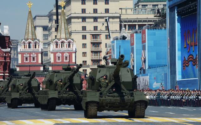 2С35,胜利日,榴弹炮,城市,红场,自行火炮,“Coalition-SV”,莫斯科