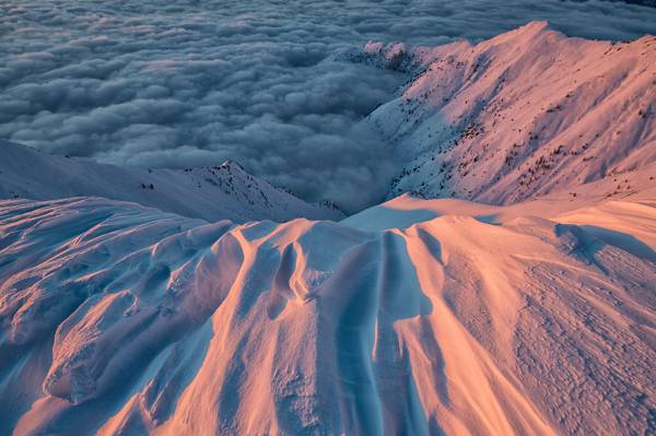 壁纸光,意大利,皮埃蒙特,雪,云,阿尔卑斯山,地区