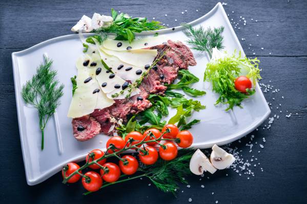 膳食,切割,盐,小牛肉,意大利,奶酪,干酪,绿党,食品,肉,蘑菇,酱,西红柿樱桃