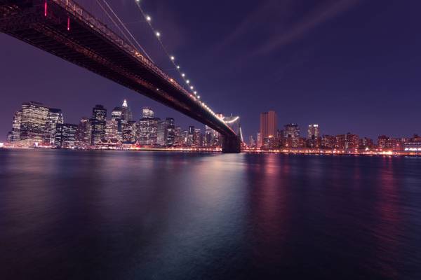 金门大桥在夜间高清壁纸与城市距离的身体