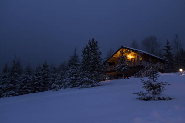 雪,冬天,小屋,树林里的房子,俄罗斯,俄罗斯,房子,晚上,木,晚上,旅游,森林,...