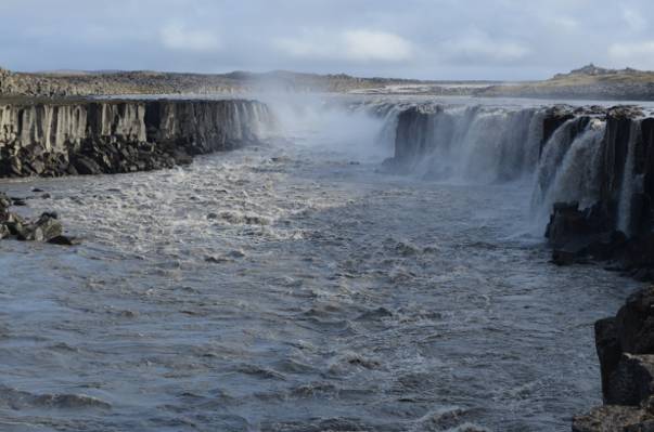 白天的瀑布,自我,冰岛高清壁纸