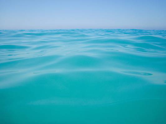 蓝色的海洋水高清壁纸