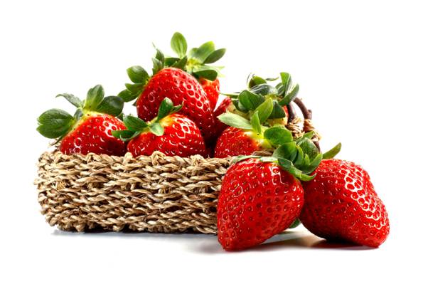 浆果,草莓,新鲜浆果,草莓,篮子