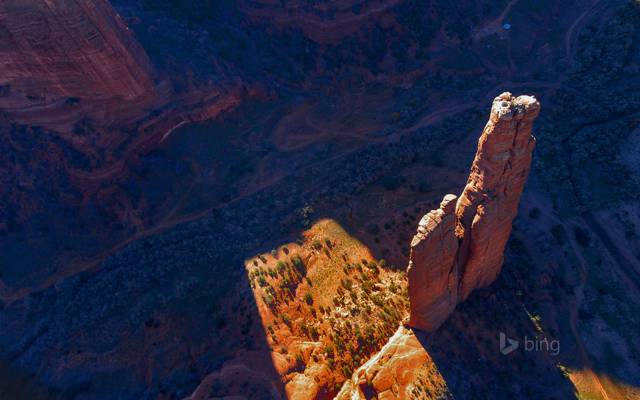 岩石,峡谷de Chelly国家纪念碑,山,蜘蛛岩,自然,AZ,美国