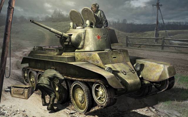 BT-2,坦克世界将军,坦克,艺术,修理