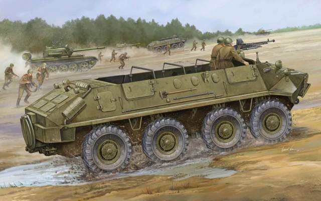 浮动,BTR-60П,BTR,基本,APC,苏联,演习,修改