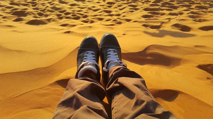放松,和平,金色的沙滩,撒哈拉高清壁纸