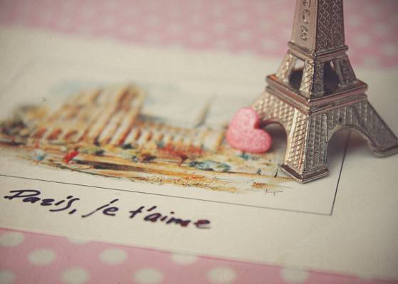巴黎,爱,明信片