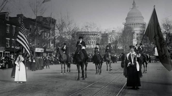 美国,三月,1913年3月3日,3月8日,华盛顿妇女的女权