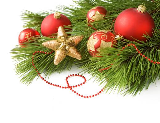 树,珠子,圣诞装饰品