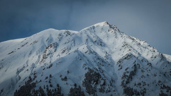 山与冰摄影在白天时间高清壁纸