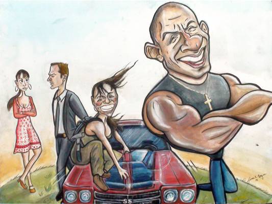 Vin Diesel, Paul Walker, Michelle Rodriguez, Fast & Furious, Dominic Toretto, Letty, P