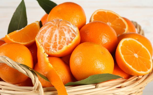 水果,果皮,橘子,柑橘,水果,橘子,柑橘,篮子