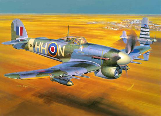 WW2。,飞机,战斗机,小贩台风,Mk IB,小贩台风,轰炸机,单身,英国