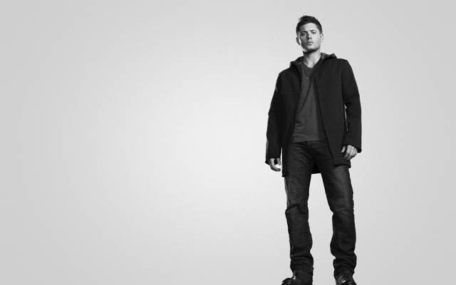超自然,Jensen Ackles,Jensen Ackles,黑色和白色