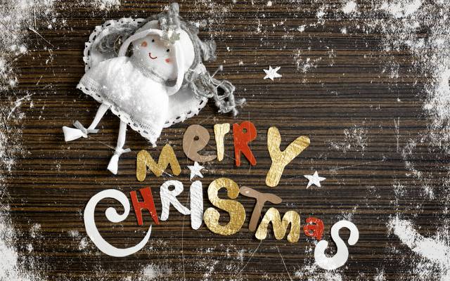 壁纸雪,祝贺,洋娃娃,圣诞快乐,霜,天使,字母,圣诞节,圣诞节,题字