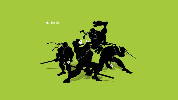 Tmnt,iPod,苹果,耳机,忍者神龟,忍者,乌龟,ipod