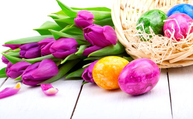 鲜花,假期,丁香,郁金香,复活节,鸡蛋,复活节,春天