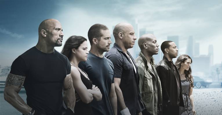 壁纸快,男孩,保罗沃克,Vin Diesel,Letty,电影,家庭,团队,七,这,Ludacris,O'Conner,Toretto,...