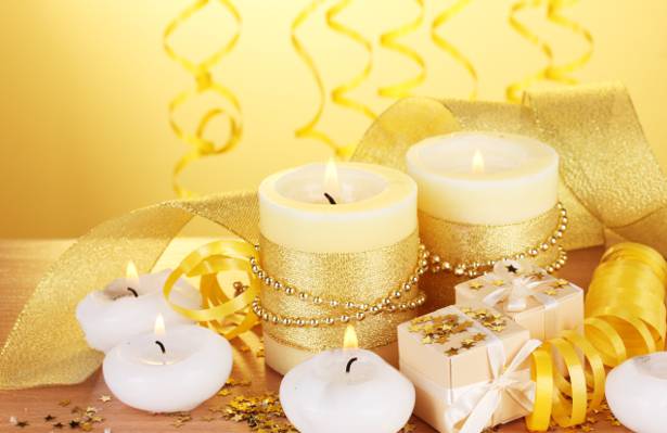 星星,礼物,节日,蜡烛,蛇纹石,黄金,磁带