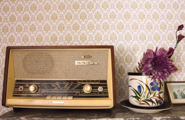 壁纸收音机,接收器,背景