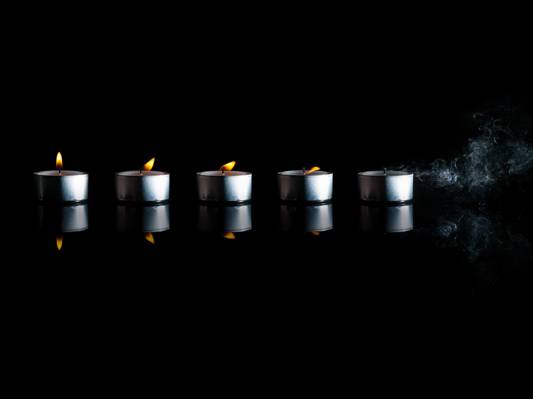 烟,©Ben Torode,蜡烛,时间,火