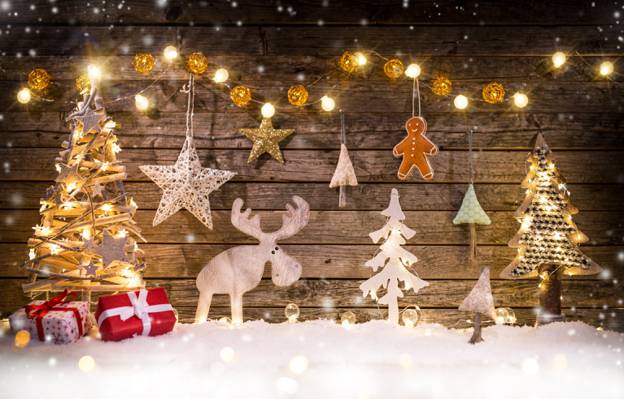 壁纸冬天,雪,圣诞,圣诞快乐,装饰
